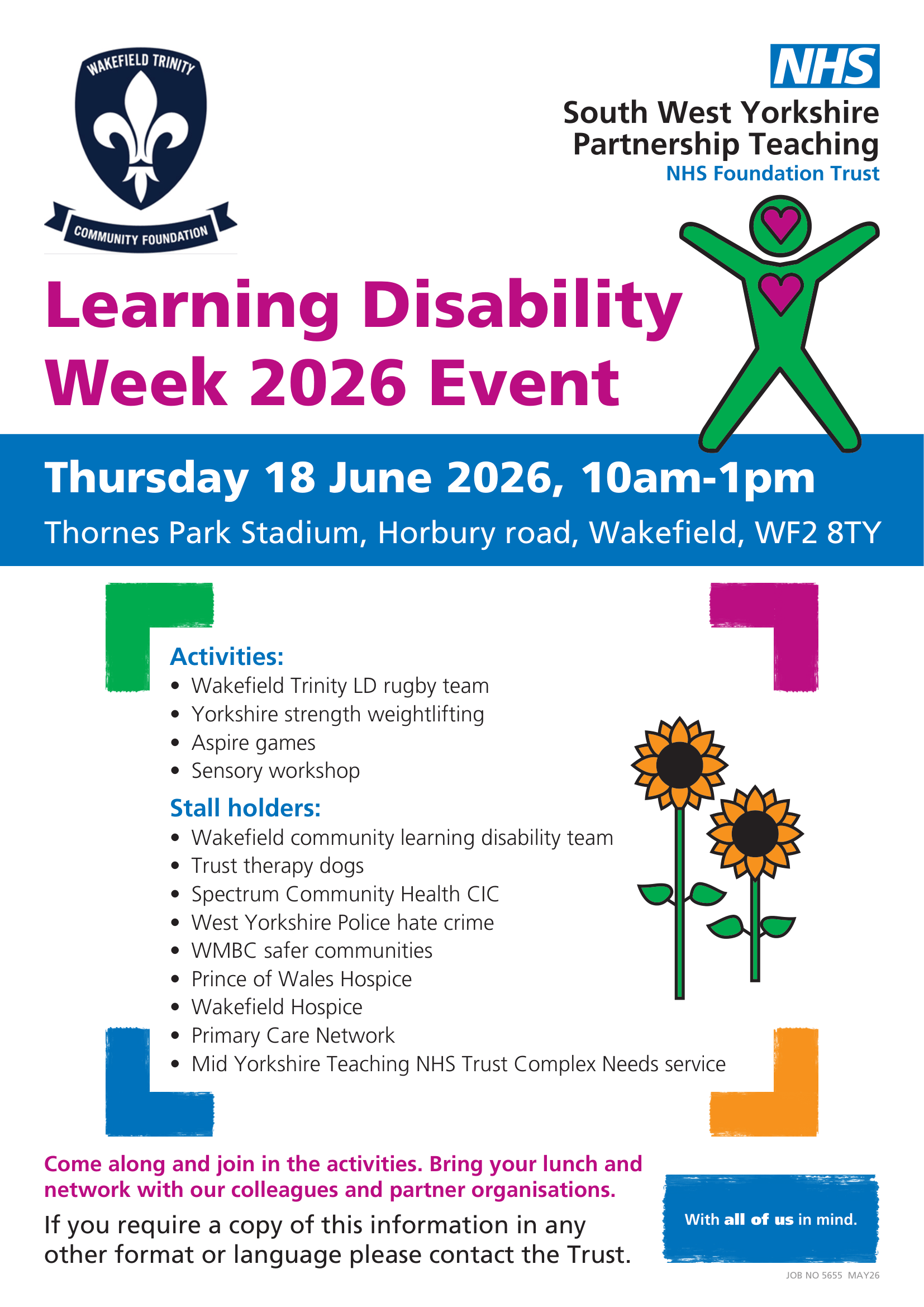 Learning Disability Week Event Thornes Park Stadium - Wakefield Young ...